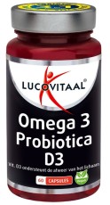 Lucovitaal Omega 3 probiotica D3 vegan 60 Capsules