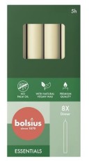 Bolsius Dinerkaarsen Soft Pearl 170 x 20 MM 8 Stuks