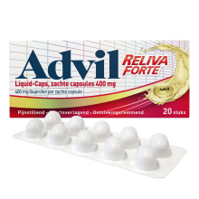 Advil Reliva Forte Liquid-Caps 400 mg Voor Pijn en Koorts 20 Caps
