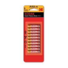 Kodak Super Heavy Duty Zinc Aaa R03 Batterijen 10 Stuks
