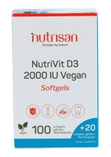 Nutrisan Nutrivit D3 2000 IU Vegan 120 Softgels