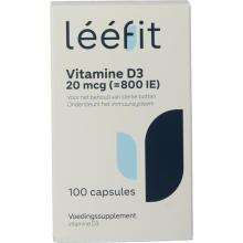 leefit Vitamine D3 20mcg 100 Capsules