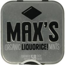 max mints Liquorice blikje vierkant bio 35g