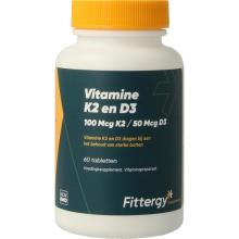 fittergy K2 (100mcg) en D3 (50mcg) 60 tabletten