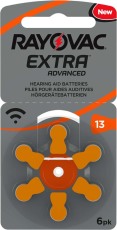 Rayovac Extra Advanced Hearing Aid Zinc-air P13 Blister 6-Pack