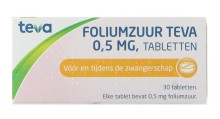 Teva Foliumzuur 0.5mg 30 tabletten