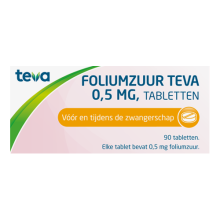 Teva Foliumzuur 0,5mg 90 Stuks