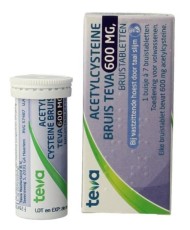 Teva Acetylcyste&iuml;ne Bruistabletten 7 bruistabletten