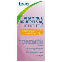 Teva Vitamine D druppels AQ 10 mcg 25ml