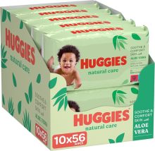 Huggies Billendoekjes Natural Care 10 x 56 stuks
