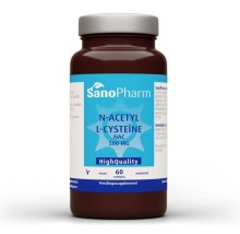 Sanopharm N-acetyl L-cysteine NAC 500 MG 60 Vegan Capsules