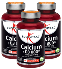Lucovitaal Calcium & D3 800IE Kauwtabletten 270 stuks