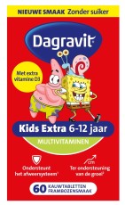 Dagravit Kids Extra 6 - 12 Jaar Multivitaminen 60 Kauwtabletten