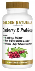 Golden Naturals Cranberry & Probiotica 30 Vegan Capsules