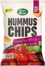 eat real Tomato & Basil Hummus Chips 110 Gram