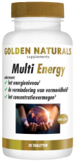 Golden Naturals Multi Energy 30 veganistische tabletten
