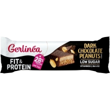 Gerlinea Fit & Prote&iuml;n Reep Dark Chocolate Peanuts 45 Gram