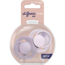 Difrax Lovi Fopspeen 0-6 Maanden Lilac 2st