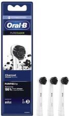 Oral-B Pure Clean Charcoal Opzetborstels 3 Stuks