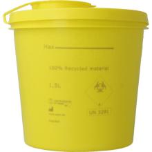 uson plast Naaldencontainer 1.5 liter geel gerecycled plastic 1.5ltr