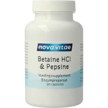 Nova Vitae Betaine HCI met Pepsine 90 Capsules