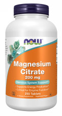 Now Magnesium Citraat 200mg 250 tabletten