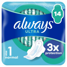 Always Ultra Normal Maandverband Met Vleugels 14 stuks