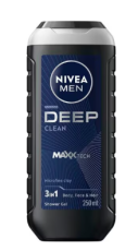 Nivea Men Deep Douchegel 3-in-1 250 ML