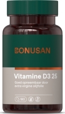 Bonusan Vitamine D3 25 180 Softgels