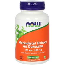 Now Mariadistel Extract 150 mg en Curcuma 350 mg 120 Vegicaps