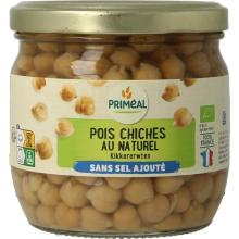 Primeal Kikkererwten zonder toegevoegd zout bio 330g