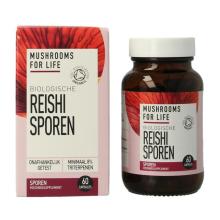mushrooms f life Reishi spore paddenstoel bio 60ca