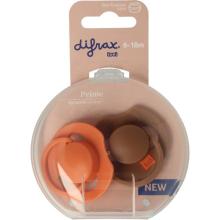 Difrax Fopspeen Prime 6-18 Maanden Assorti 2st
