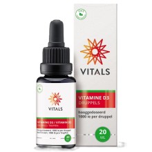 Vitals Vitamine D3 druppels 1000IE 20 ML