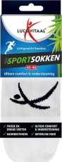 Lucovitaal Sportsok Bamboe Wit 43-46 1 Paar