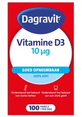 Dagravit Vitamine D 10 mcg 100 parels