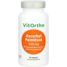 Vitortho Ascorbyl Palmitaat 500 mg 60 Vegicaps