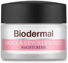 Biodermal Nachtcreme droge en gevoelige huid 50ml