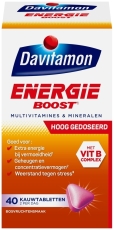 Davitamon Energie Boost Forte Kauwvitamines 40 tabletten