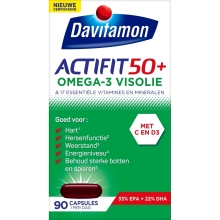 Davitamon Actifit 50 Plus Omega-3 Visolie 90 capsules