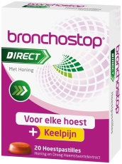 Bronchostop Direct Pastilles Honing 20st
