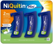 NiQuitin Zuigtablet mini mint 2 miligram 60 zuigtabletten