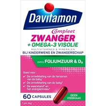 Davitamon  Compleet Zwanger Omega-3 Visolie 60 capsules