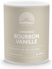 Mattisson Bourbon vanille poeder bio 30g