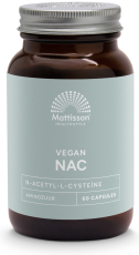 Mattisson Vegan NAC N-Acetyl-L-Cysyte&iuml;ne 600mg 60 Vegicapsules