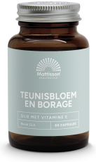 Mattisson Teunisbloem En Borage Met 75MG GLA 60 Capsules