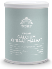 Mattisson Calcium Citraat Malaat Poeder Vegan 125g