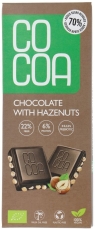 Cocoa Brown Cocoa Reep Choco Hazelnoot Bio 40gr