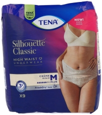 Tena Silhouet classic+ high waist creme M 9st