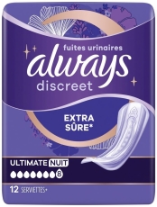 Always Discreet Verband Ultimate Night 12st
